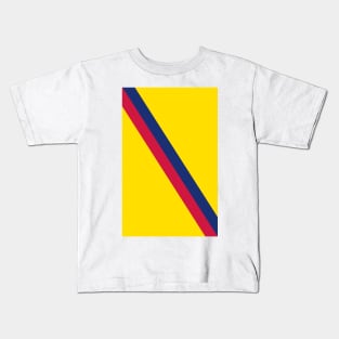 Barcelona Yellow Blue Red Sash Kids T-Shirt